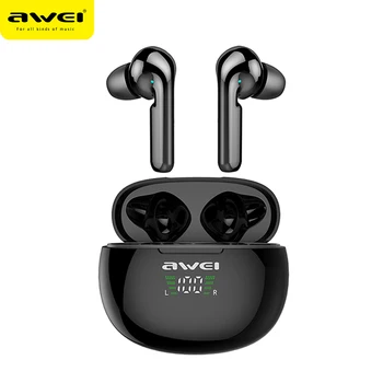 AWEI Bluetooth Austiņas T15P TWS Wireless Touch Kontroli Spēļu Austiņas Ūdensizturīgs Brīvroku Dziļi Bass Earbuds Ar Mikrofonu