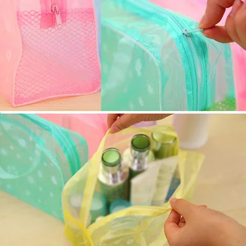 Make Up Organizators Maiss, ķermeņa kopšanas Peldvietu Uzglabāšanas Soma sieviešu ūdensizturīgs Caurspīdīgu Ziedu PVC Ceļojumu kosmētikas soma