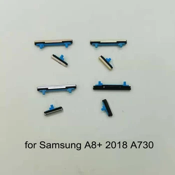Samsung Galaxy A8 Plus 2018 A730 A730F A730N A730W Sākotnējā Tālruņa Korpusa Jauni Sānu Taustiņu Pie Varas Skaļuma Pogu