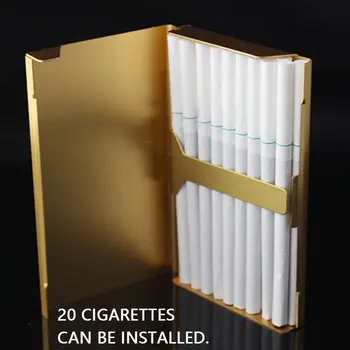 Radošā Smēķēšanas Piederumi Cigarešu Smēķēšana Metāla Cigarešu etvija Kabatas Box Dāvanu Kastē Vīriešiem / Sievietēm