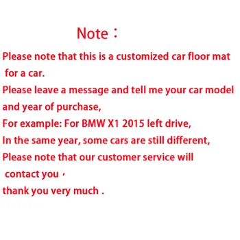 Pasūtījuma automašīnu paklāji BMW X3 G01 2018-2019/ PU ādas Auto Piederumi Ūdensizturīgs Mats neslīdoša Auto Paklājs