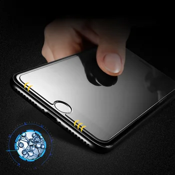 9D 3Pcs Rūdīta Stikla, Uz iPhone 6 7 8 6s Plus 5S SE Screen Protector For iPhone X XS XR 11 12 Pro Max Aizsardzības Stiklu