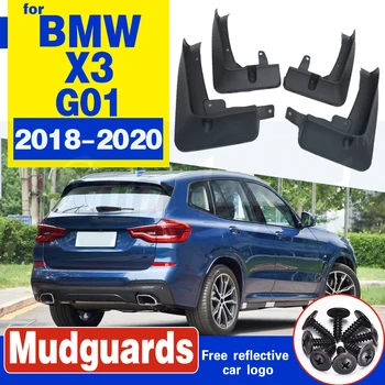 4 GAB. BMW X3 G01 2018~2020 Priekšā, Aizmugurē Auto Mudguard Mudflap Fender Dubļu Aizsargs Sargi Splash Atloks Dubļusargi Piederumi