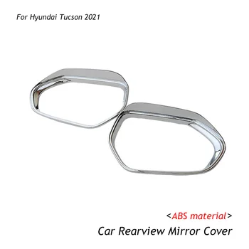 Automašīnas atpakaļskata spoguļa vāciņš melns, lietus uzacu uzlīme apdares aizsardzības ABS materiāla Par Hyundai Tucson Ir 2021. Piederumi
