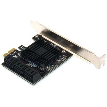 6/10 Portu SATA III PCIe Karte PCIe SATA III Kontrolieris Karti, Lai 6GB/s Iekšējo Adapteris Converter PCI SATA 3.0 Paplašināšanas Karti