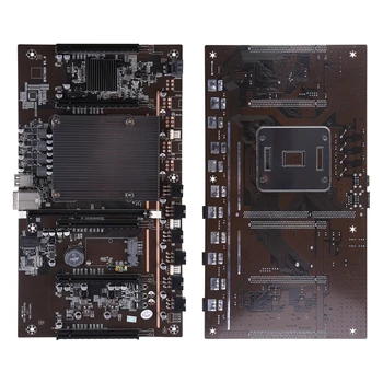 X79-H61 Miner Mātesplati LGA 2011 5x PCI-E 8X Grafikas Kartes Slots 60mm Attālumā Eth Btc Miner Atbalsta GPU 3060