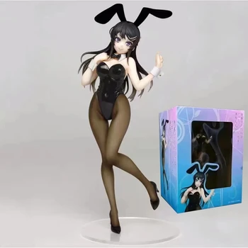24CM Anime Rascal Nav Sapnis Bunny Girl Sakurajima Mai Māsa Sapnis Seksīga Meitene Anime Statuetes PVC Darbības Rādītāji Rotaļlietas