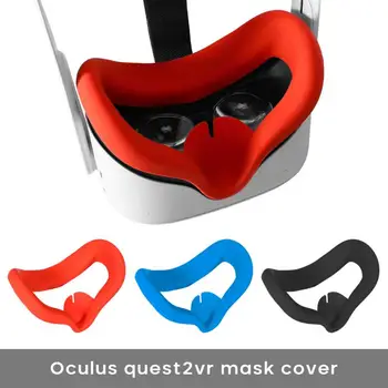 Silikona Acu Maska Vāks Oculus Quest 2 VR Brilles Silikona Anti-sviedri Anti-noplūde Gaismas Pretbloķēšanas Acu aizsegs Pad