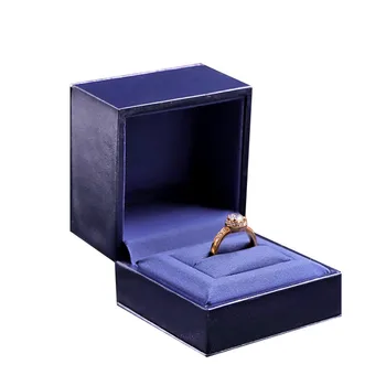 Jauna Zilā krāsā minimālisma stilā rotaslietas kastes, laulības dimanta gredzenu lodziņu, pāris gredzenu lodziņu, kaklarotu, rokassprādzi, dāvanu kastē