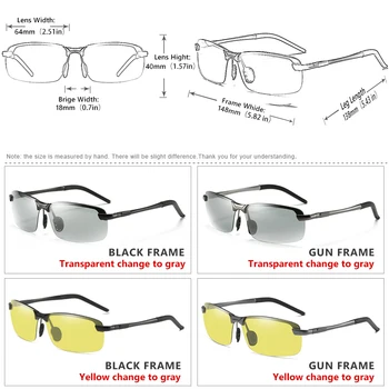 Ir 2021. Saprātīga Photochromic Saulesbrilles Vīriešiem Polarizētās Hameleonu Brilles Braukšanas Brilles, Saules Brilles Anti-glare zonnebril heren