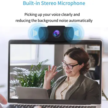 Augstas Izšķirtspējas Datoru Web Kameras (Webcam) Ar Mikrofons Plug And Play Usb Webcam Iebūvēts Mikrofons