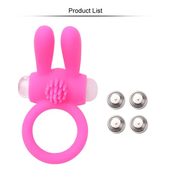 Aizkavēt Ejakulāciju Seksa rotaļlietas par dzimumlocekļa Šokējoši Vibrējošais Vīriešu gailis gredzenu Pieaugušajiem produktu Trušu Silikona Cockring vibrators Loceklis