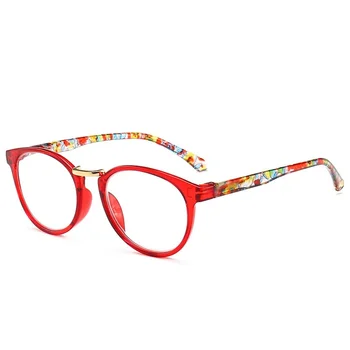 ERILLES Jaunu Lasīšanas Brilles Sievietēm, Vīriešiem Augstas Kvalitātes Apaļā Rāmja Biznesa Presbyopic Dioptriju Brilles +1.0 +2.0 +3.0 +4.0